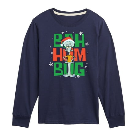 

SpongeBob SquarePants - Squidward Bah Humbug - Toddler And Youth Long Sleeve Graphic T-Shirt