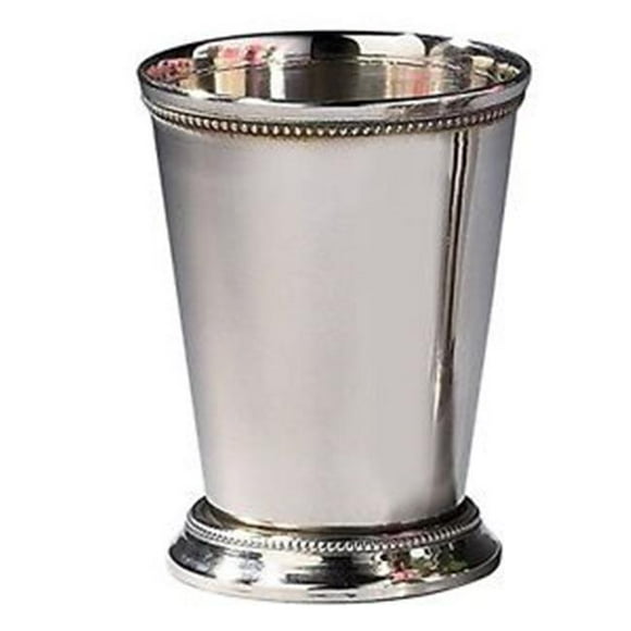 4.5 in. Stainless Steel Beaded Mint Julep Cup