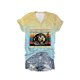 thumbnail image 1 of Puntoco Blusas estampadas de moda para mujer, blusas de manga corta, camisetas con cuello en V, 1 of 2