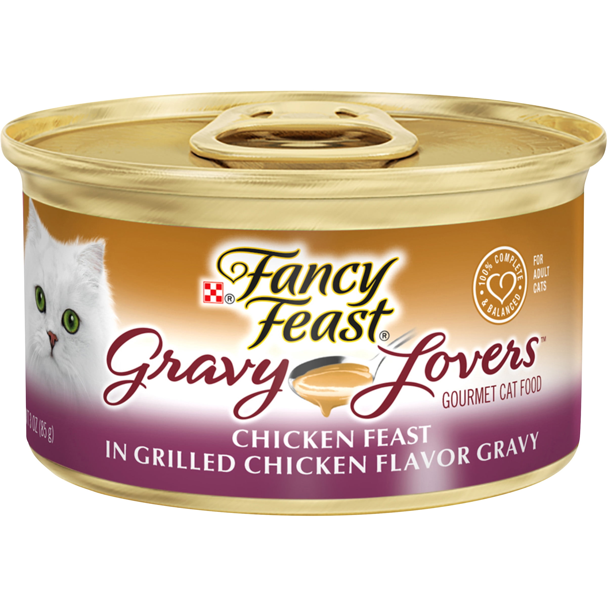 Fancy Feast Gravy Lovers Chicken Wet Cat Food, 3 oz Can