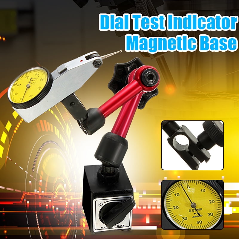 Universal Flexible Base Holder Stand With Lever Dial Test Indicator Gauge Scale