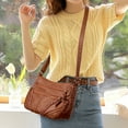 thumbnail image 2 of Women Shoulder Handbag Roomy Multiple Pockets Bag Ladies Crossbody Purse Fashion Tote Medium Cross body Purses Handbags for Women Brown, 2 of 5