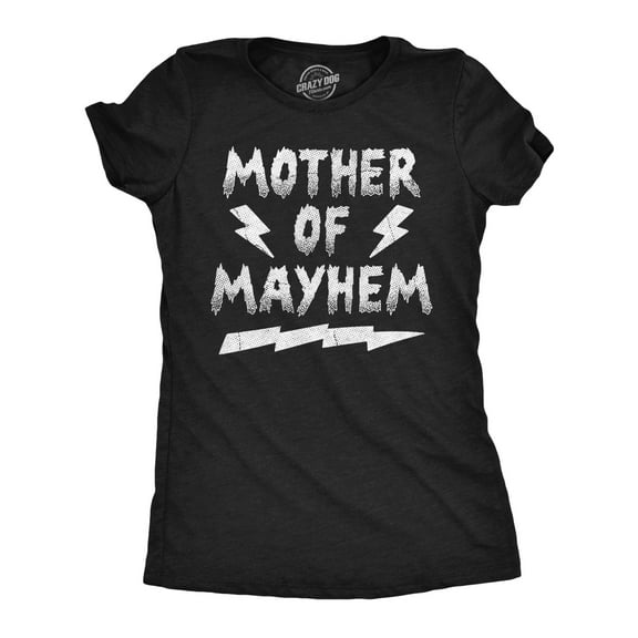 Womens Funny T Shirts Mother Of Mayhem Sarcastic Mom Graphic Novelty Tee for Ladies Womens Graphic Tees