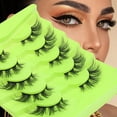 thumbnail image 3 of Nvzi -b 5 Pairs Wispy Mink Lashes Fluffy Eye Lashes Natural Look Volume Fake Eyelashes，FDH-06, 3 of 3