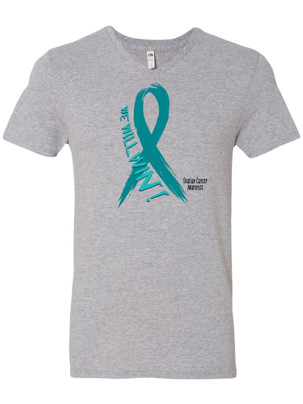 Ovarian Cancer for My Mens Big Tall Graphic T Shirt Loose Fit Solid Dress Tops 