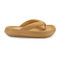 thumbnail image 3 of Luxtrada Flip Flops Summer Casual Thong Slippers Outdoor Beach Sandals EVA Flat Platform Comfy Shoes Women Couple Thick Soled Soft Leisure Anti-Slip Flip Flops, 3 of 10