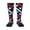 1 Black, variant on Patriotic Star Print Long Socks,Novelty Design Socks Gift for Men and Women,Crew Socks,Calf Socks