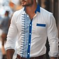 thumbnail image 1 of Traje de hombre de moda informal a rayas a cuadros para exteriores, cómodo, suave, para fiestas deportivas, con solapa abotonada, estilo retro, 1 of 6