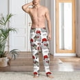 thumbnail image 6 of Lsque Rabbit And Hedgehog Print Men's Pajama Pants, Lounge Pant - Comfortable Home Wear,Elastic Waistband, Stylish Design-Medium, 6 of 9