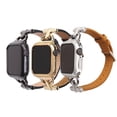 thumbnail image 3 of Adecuado para correa de Apple Watch con parche de metal y hebilla en D, adecuado para iwatch 1/2/3/4/5/6/7se, 3 of 6