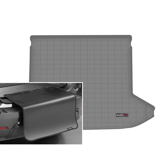 WeatherTech Cargo Trunk Liner with Bumper Protector compatible with 2022-2025 Hyundai Tucson - Behind 2nd Row w/ Bumper Protector, Grey