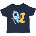 thumbnail image 3 of Inktastic Rocket Spaceship Happy First Birthday Boys or Girls Baby T-Shirt, 3 of 5