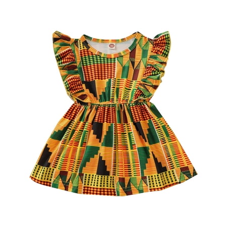 Children‘s African Baby Clothes Girl Dashiki Ankara Outfit Set