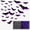12 PCS, variant on 3D Bat Light LED Decorations, Durable & Reusable Design, Hanging Bat Decorations for Indoor Outdoor Windows Bedrooms Halloweens Party