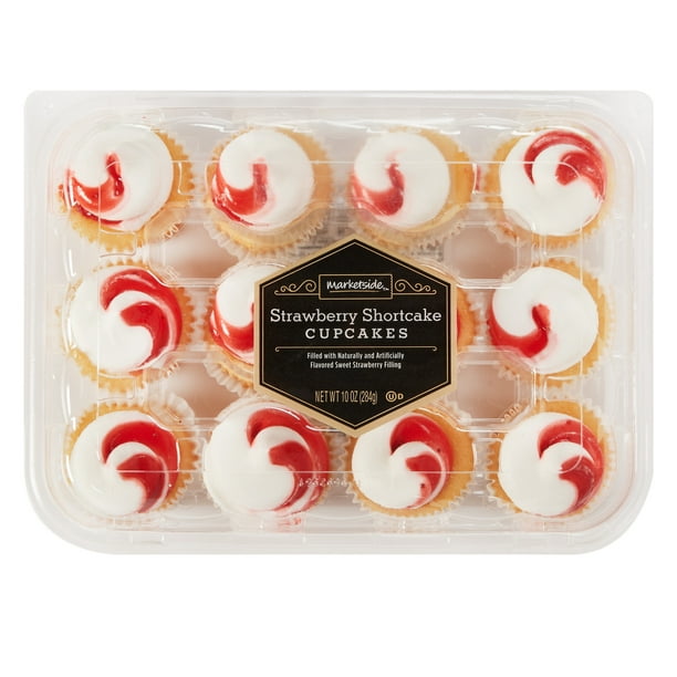Marketside Strawberry Shortcake Cupcakes, 10 oz, 12 Count