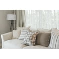 thumbnail image 2 of 16" x 16" Simply Daisy Mid Century Bamboo Design Polyester Accent Pillow, Grey (1 Count), 2 of 4
