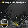 thumbnail image 6 of SaniMore for Samsung Galaxy S22 Plus Case 2022, Military Grade Shockproof Cover Heavy Duty Hybrid Soft TPU+Hard PC Case Non-Slip Gripping Case with Hidden Kickstand, Black, 6 of 8