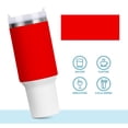 thumbnail image 6 of 40 oz Tumbler with Handle and Straw Lid Red Insulated Vacuum Water Bottle Stainless Steel Travel Cup, 6 of 8