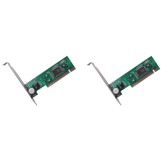 2X Tarjeta de Red PCI RTL8139D Tarjeta de Expansión 100Mbps RJ45 Tarjeta de Red LAN Ethernet Tarjeta de Red Cableada Extendida de Escritorio