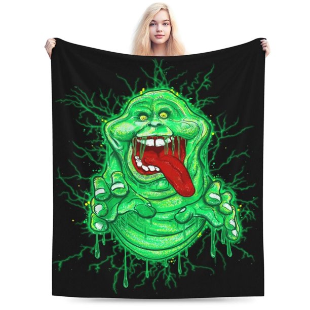 Manta de dibujos animados de los Cazafantasmas para niños y niñas, súper suave, acogedora y cálida, manta de franela ligera y difusa para sofá, cama, viajes y regalos de campamento, 40 x 30 pulgadas