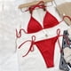 thumbnail image 4 of Conjunto de bikini de dos piezas cómodo con contraste de pecho alto para mujer OAVQHLG3B Store  lin121212, 4 of 4