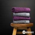 thumbnail image 4 of Premium 100% Cotton Towel Set of 4 Hand Towels 18" x 30" | 4 Ultra Soft and Highly Absorbent Hand Towels for Bathroom, Gym, Hotel, Spa, Machine Washable | Color: Dark Grey & Plum, 4 of 11