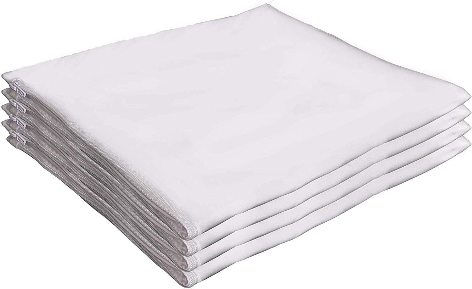 Queen Size 20x30 Inches - 4 Pack Breathable Hypoallergenic Encasement Allergy Relief Dust Mite Control Non Noisy Guardmax Waterproof Pillow Protectors Zippered Covers Bed Bug Proof 