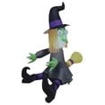 thumbnail image 2 of Inflatable 4 Ft Crashing Witch on a Tree Decoration, 2 of 3