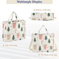 thumbnail image 6 of FORMRS Womens Corduroy Tote Bag Crossbody Shoulder Handbag with Pocket, Beige Christmas Cups, 6 of 7