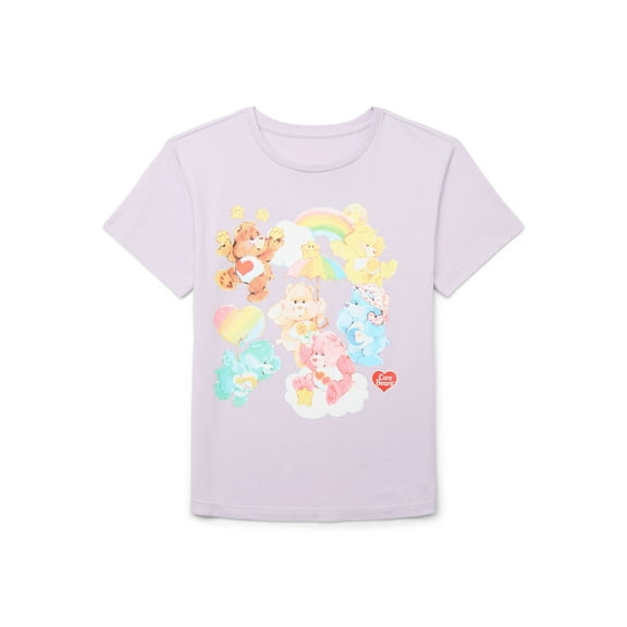 Care Bears Girls Short Sleeve Graphic T-Shirt, Sizes 4-16
