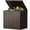 Brown, variant on edx 31 Gallon Outdoor Storage Box, Waterproof Resin Deck Box with Lockable Lid & Built-in Handles, 170 Lbs Capacity Storage Bench for Indoor/Outdoor Use,Black