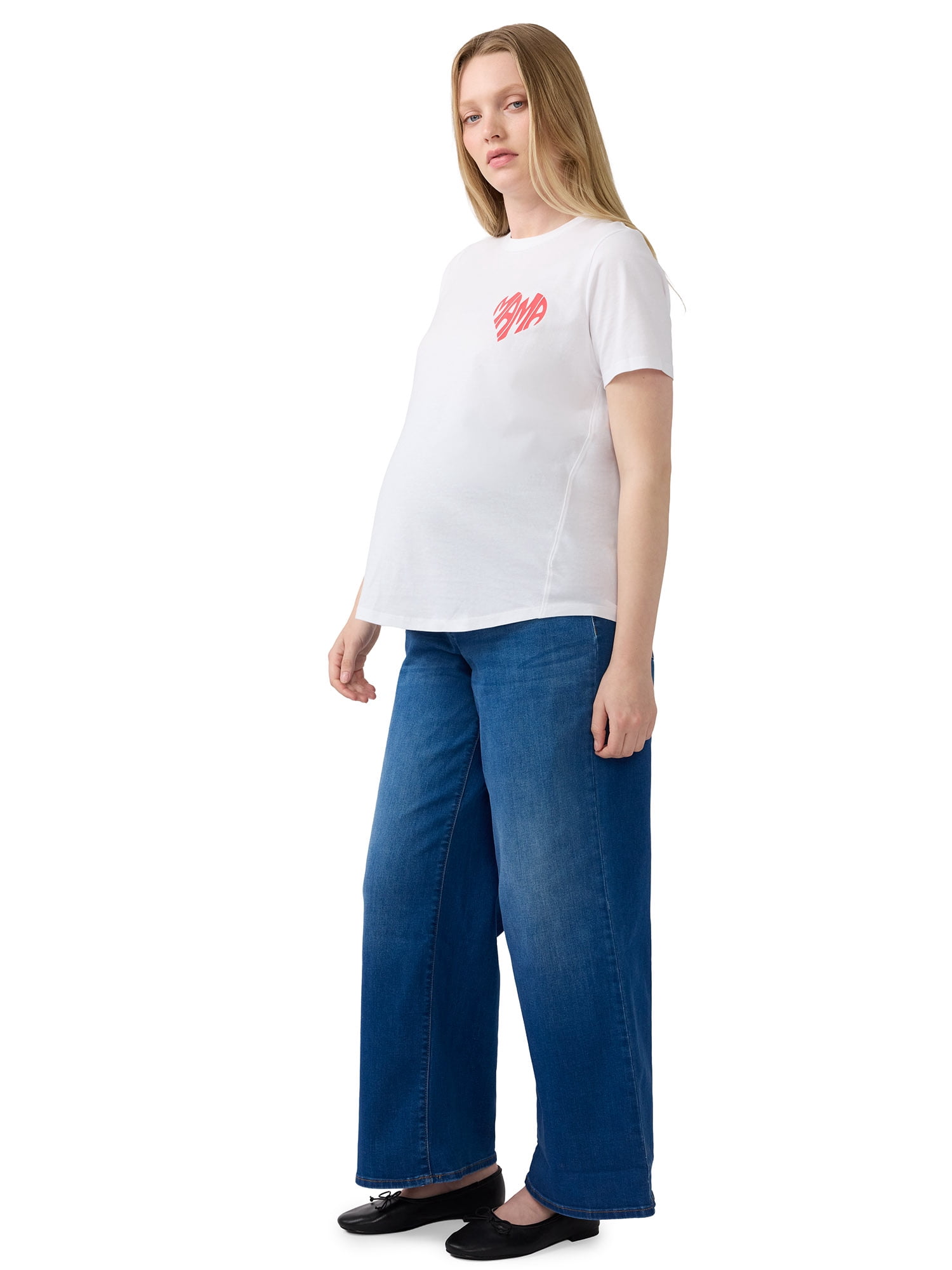 Ingrid & Isabel For Every Belly Women's Maternity Graphic Cotton T-Shirt, Sizes S-XXL