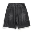 thumbnail image 7 of JTieacloth Mens Baggy Jean Shorts Casual Loose Fit Denim Shorts Summer Five Point Shorts(Black), 7 of 7