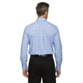 thumbnail image 2 of Devon & Jones DG520 Men's Crown Collection Glen Plaid Woven Dress Shirt-White/ Light French Blue-M, 2 of 3