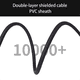 thumbnail image 4 of Cable Divisor en y Estéreo de 6,35 mm A 2 Conectores Mono de 6,35 mm, Conector Macho de 1/4 Pulgada A Cable de Audio Doble de 6,5 mm Macho de 1/4 Pulgada A, 4 of 5
