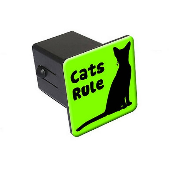 Cats Rule 2" Tow Trailer Hitch Cover Plug Insert