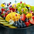 thumbnail image 5 of 100-Pack Cocktail Sticks, Colorful Wooden Toothpicks Cocktail Picks for Party Appetizers - 4.72 inch, 5 of 5