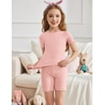 thumbnail image 5 of Arshiner Girls Pajamas Loungewear Snug Fit Pjs Set Kids Sleepwear | Cute and Comfy Pajamas for Girls & Kids, Soft Pjs Tops and Elastic Waist Shorts 2-12Y, 5 of 5