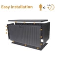 thumbnail image 7 of 230 Gallon Resin Outdoor Storage Box, Waterproof Trash Can Storage Shed with Lockable Lid for Garbage Tools, Pool Accessories, Black, 7 of 7