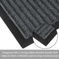 thumbnail image 5 of ANMINY Front Doormat Entrance Shoe Mat Waterproof PVC Non Slip Rug Outdoor Indoor,16"x24" Grey, 5 of 11