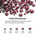 thumbnail image 2 of 1450 Pcs Piedras de Strass Hotfix Gemas de Cristal (Set SS6-SS30, Púrpura Oscuro), 2 of 6