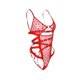 thumbnail image 5 of VISgogo Mujer Sexy Ropa de Dormir Mameluco, Color Sólido Transparente Sin Mangas Sin Espalda Vendaje Volantes Triángulo Body VISgogo  moda, 5 of 7
