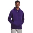 thumbnail image 2 of Under Armour Men's Hustle Fleece Hoodie PURPLE | WHITE XL, 2 of 4