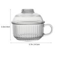thumbnail image 4 of Glass Cereal Cup Dessert Bowl with Lid Glass Breakfast Cups Glass Bowl Breakfast Cup, 4 of 8