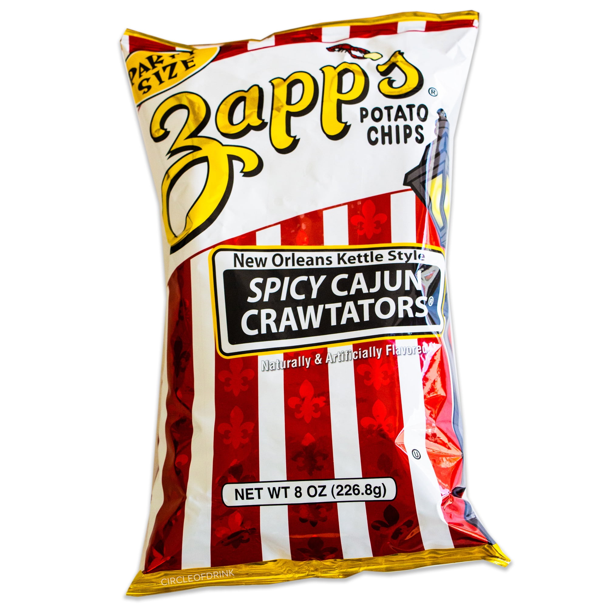 Zapp's New Orleans Style Kettle Potato Chips Cajun Crawtator, 4Pack
