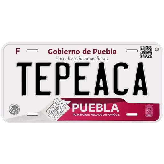 Tepeaca Puebla Mexico Novelty Car License Plate