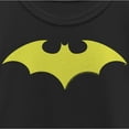 thumbnail image 2 of Girl's Batman Winged Hero Symbol  Graphic Tee Black Small, 2 of 4
