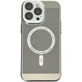 thumbnail image 2 of Heat Dissipation Magnetic Case for iPhone 14 13 12 11 Pro Max 14 Plus Compatible with Magsafe,Camera Protection Luxury Bumper Plating Cover (Silver,for iPhone 12), 2 of 10
