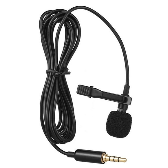 Microphone,Laptop Clip-on Mic Ey-510a Lavalier Condenser Dslr Camera Computer Android Dslr Camera Ey-510a Portable Clip-on Condenser Mic Wired Computer Pc Portable Clip-on Qisuo