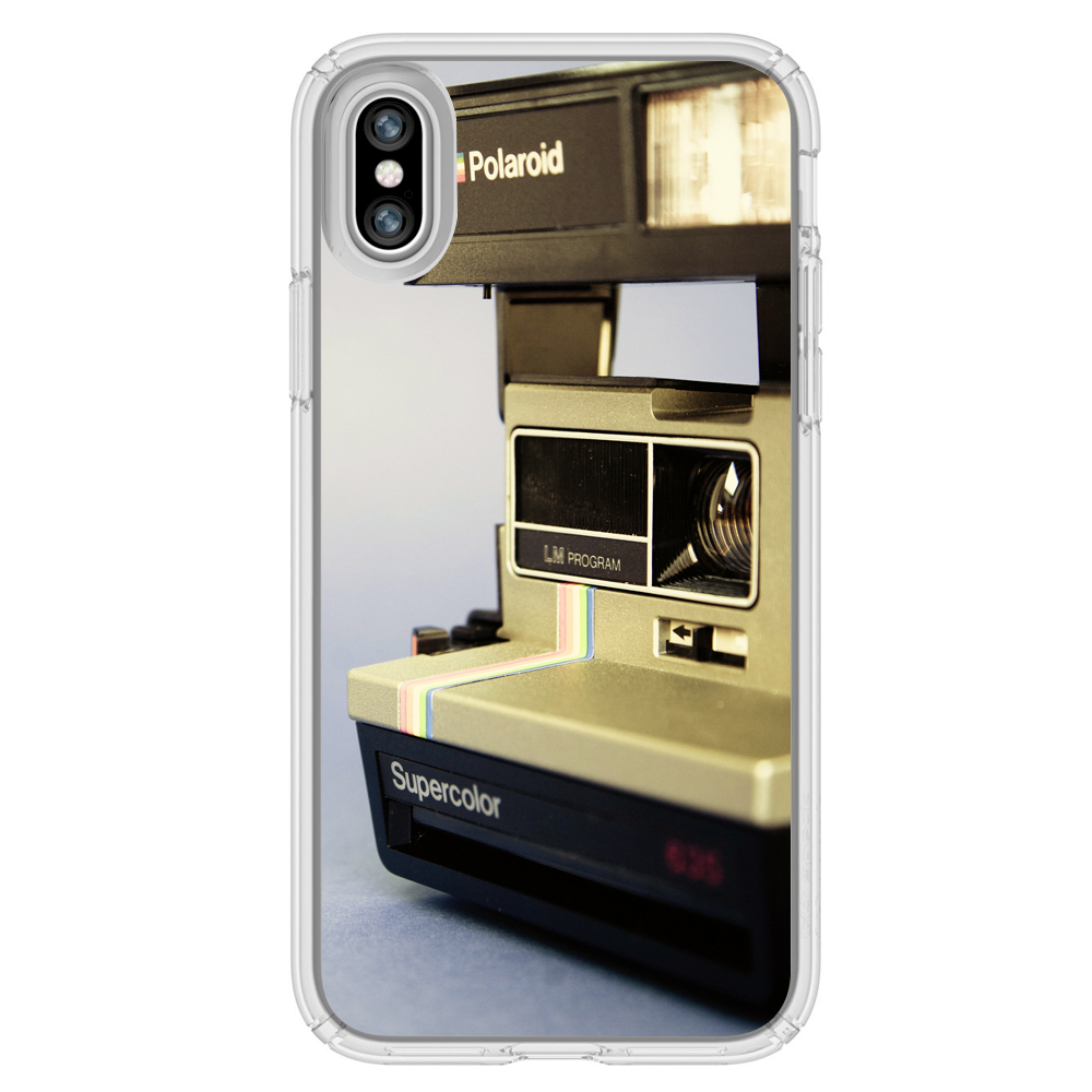 Image Of Classic Polaroid Camera Old Fashioned Camera Apple iPhone X